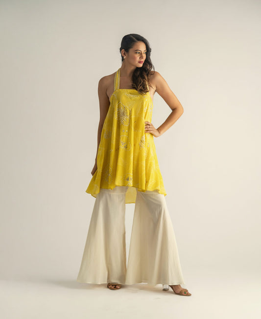 Kyra Short Kurta With Flared Pants