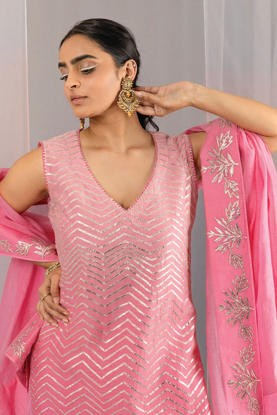 Ombre Gota ZigZag Sharara