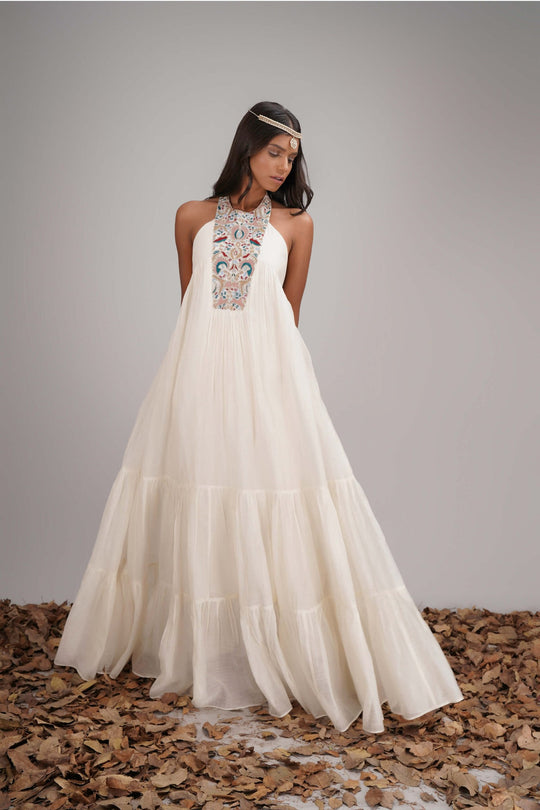 3 Tier Chanderi Kurta