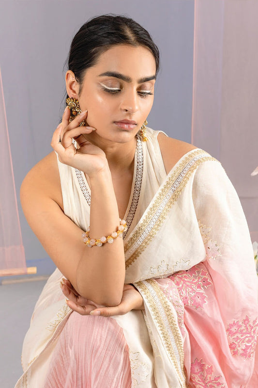 Ombre Crinckled Mulmul Anarkali