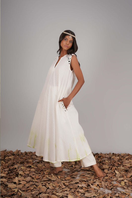 A Line Kurta With Pockets