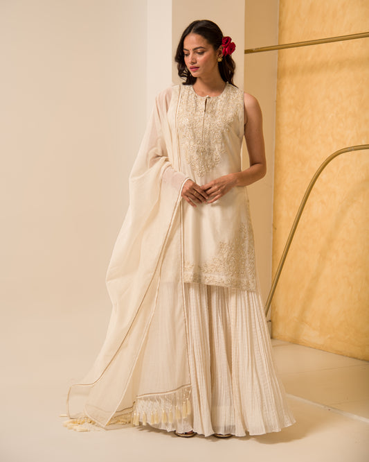 Chanderi sharara set