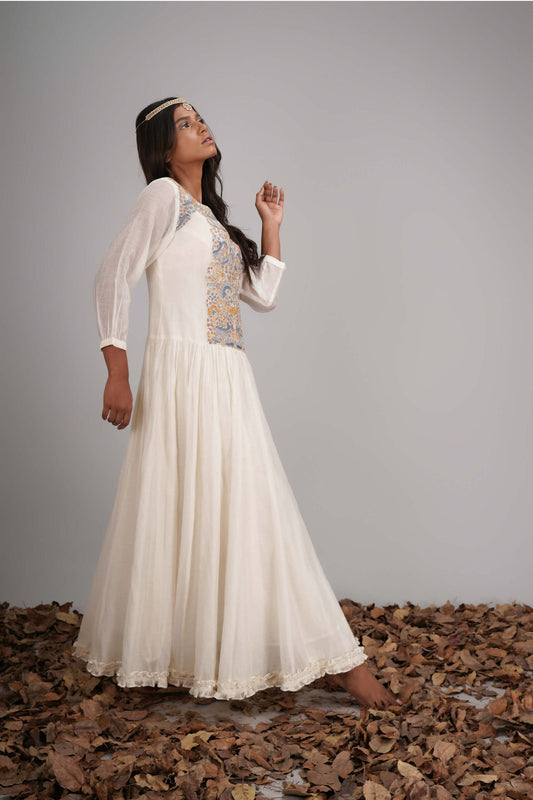 Double Layer Anarkali With Yok