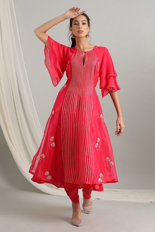 Kyra The Striped Gota Suit Set