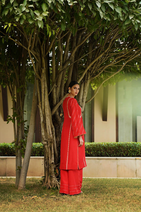 Kyra The Stripes Design Suit Set