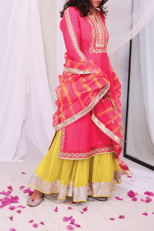 The Lehria Anarkali Set