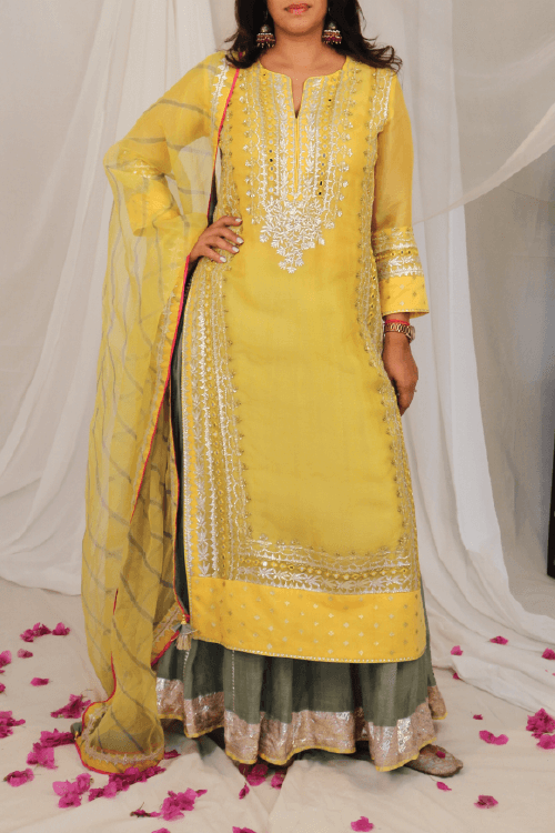 Kyra Kurta With Lehenga