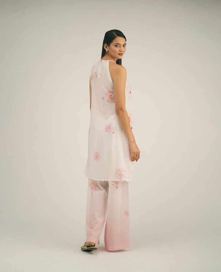 Floral Halter Neck Kurta