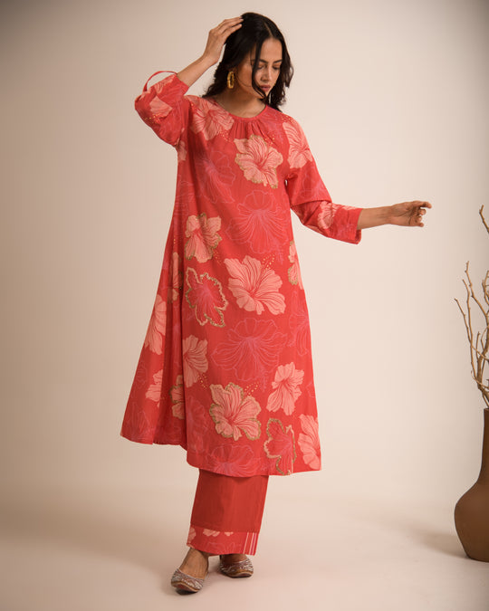 kyra floral kurta