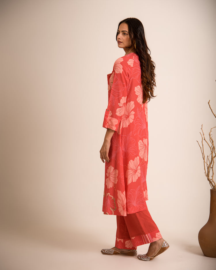 kyra floral kurta