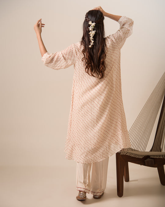 Kyra Bandhani print kurta