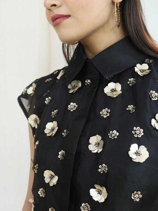 Gold Flower Shirt